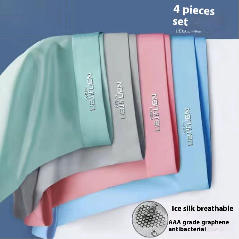 4 Stück - Herrenshorts aus Eisseide mit antibakterieller Beschichtung – Bild 5