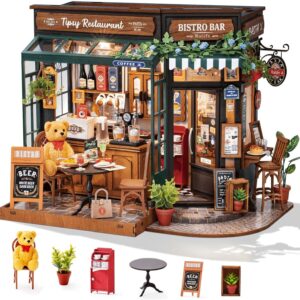 Rolife DIY Miniaturhaus-Bausatz "Tipsy Restaurant" Bastelsets Hobbys für Erwachsene Geschenkidee