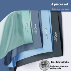 4 Stück - Herrenshorts aus Eisseide mit antibakterieller Beschichtung