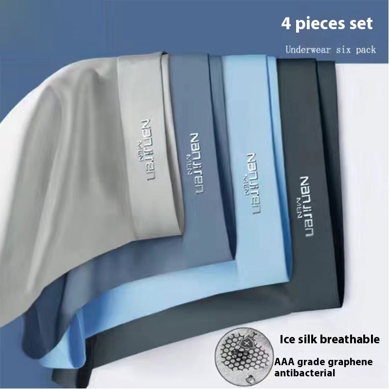 4 Stück - Herrenshorts aus Eisseide mit antibakterieller Beschichtung – Bild 9